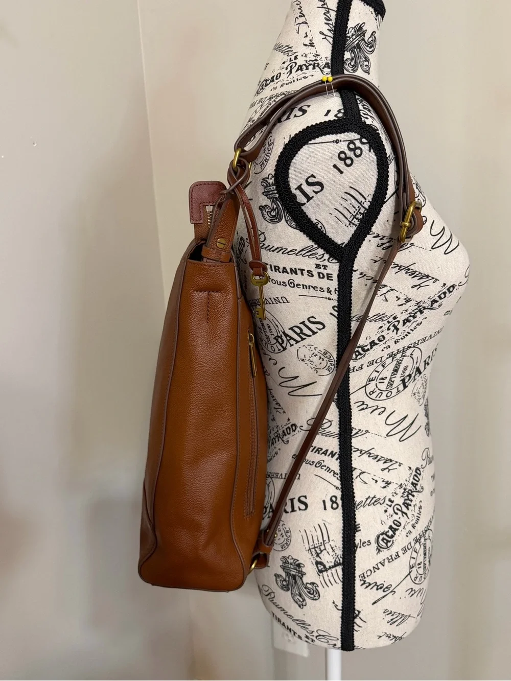 Fossil Elina Convertible Backpack Shoulder Bag Crossbody - Picture 10 of 14